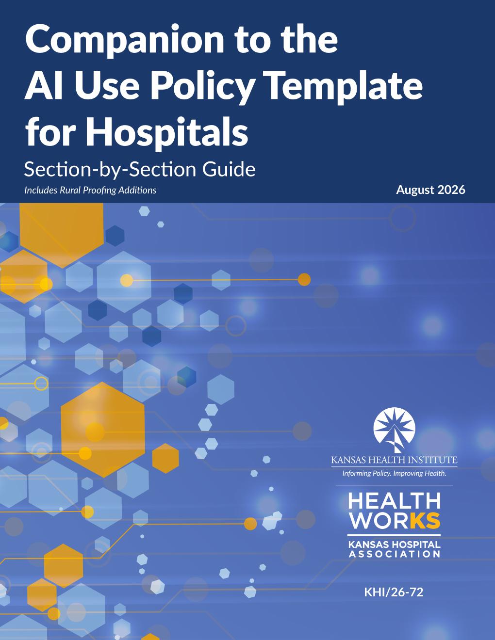 Companion to the AI Use Policy Template for Hospitals cover