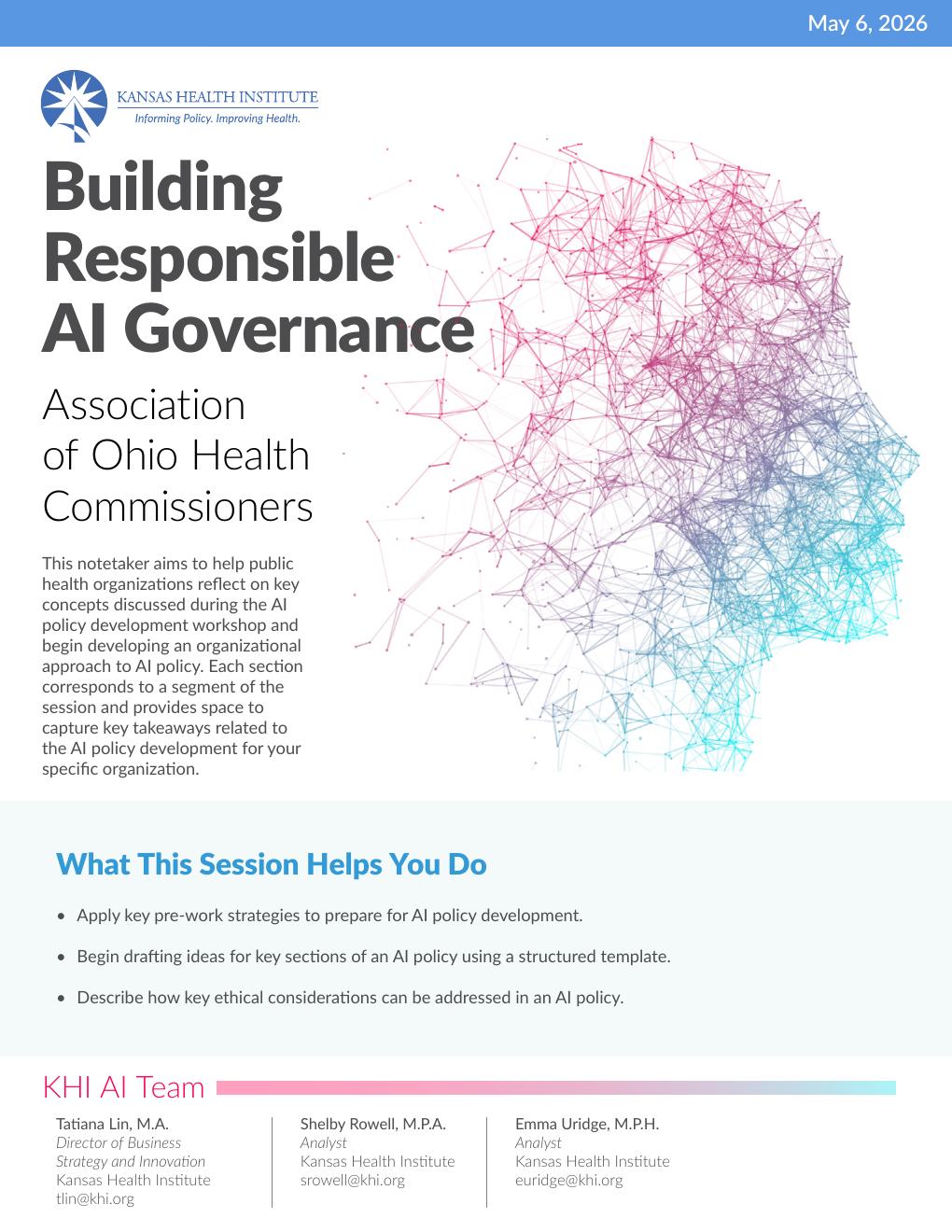 Building Responsible AI Governance interactive notetaker cover