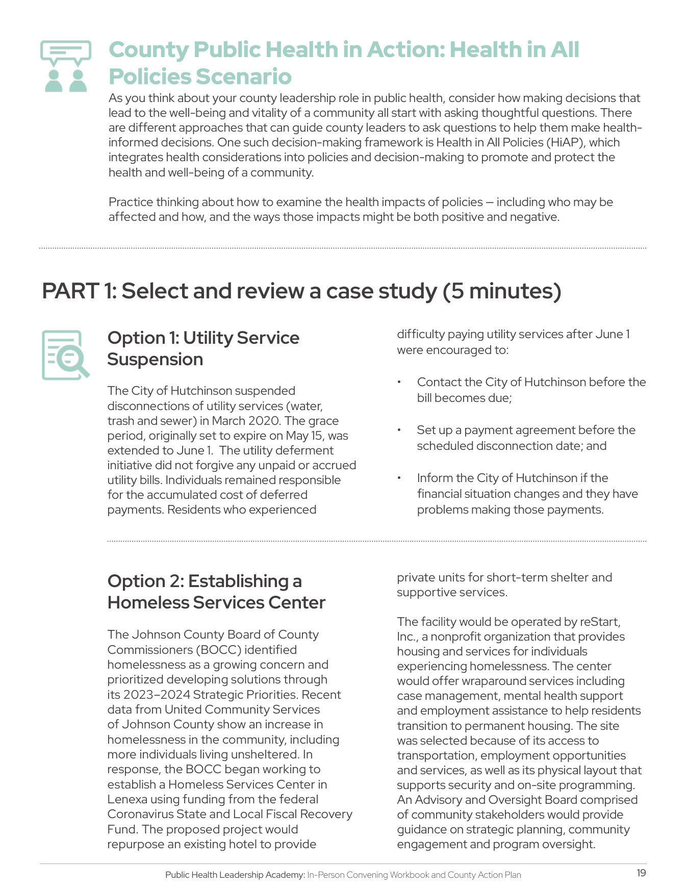 Role of public health worksheet and systems diagram